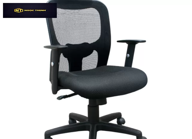 Ghế lưới cao cấp khung tựa nhựa, chân tay ghế bằng nhựa GL305